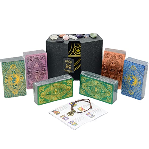 Juego de Tarot GIBZ 78 Cartas PVC con Guía para Principiantes Juego de Tarot GIBZ 78 Cartas PVC con Guía para Principiantes