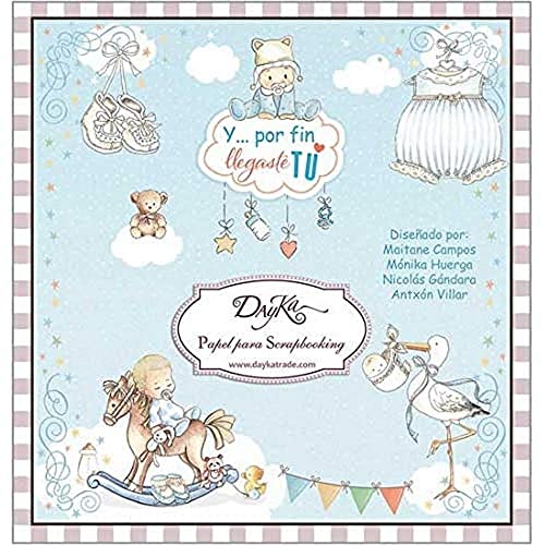 DAYKA Scrapbooking, Papel, Blanco, M