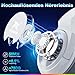 Krysenix PG4 2.4GHz Gaming Headset Wireless für PS4, PS5, PC, Mac, Switch, 48H Gaming Headset mit Noise Cancelling Mikrofon, Kabelloses Bluetooth Headset mit LED-Lichtern, Surround Sound, Reines Weiß