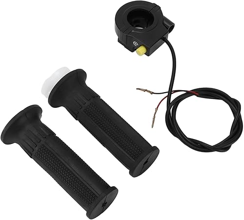 Manillar del acelerador, repuesto de agarre del acelerador, 1 par cómodo tacto suave TPR para bicicleta motorizada de 33 cc, 49 cc, 60 cc, 69 cc, 80
