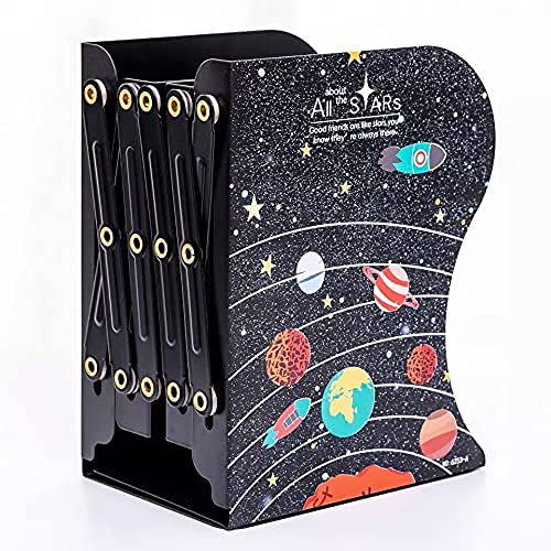 Ayat Retail | Space Theme Bookend | Modern Design Book Rack | Holds 3 to 12 Books | Quirky Astronaut Prints | Trendy Home & Office Decor | Must Have for A Bibliophile | Assorted Prints | 1 Piece