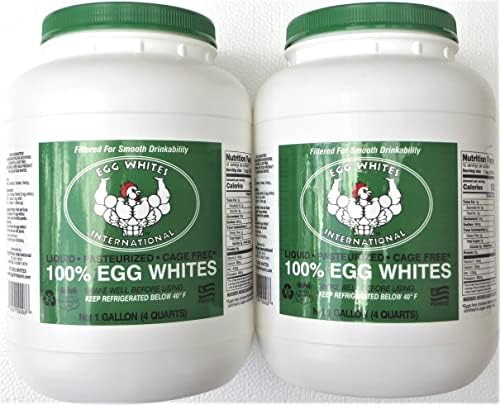 Egg Whites International 100% Pure Liquid Egg Whites NOW 100% CAGE FREE (2 Gallons)