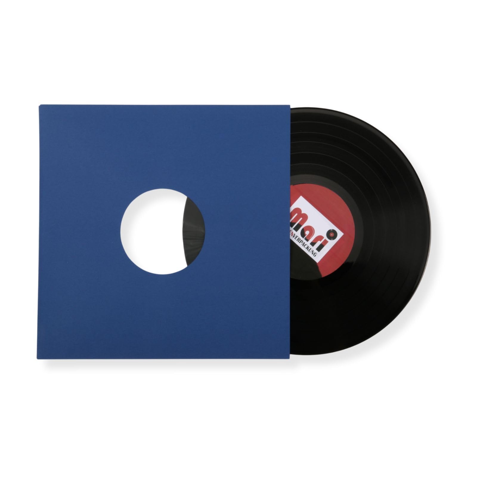 Mari-Medienverpackungen 500 St. Blaue Innenhüllen für Langspielplatten Maxi Single Vinyl Schallplatten 309x301/304 mm gefüttert 80 gr. Premiumpapier