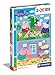 Produktbild Clementoni 24778 Supercolor Peppa Pig  Puzzle 2 x 20 Teile ab 3 Jahren, buntes Kinderpuzzle mit besonderer Leuchtkraft & Farbintensität, Geschicklichkeitsspiel für Kinder