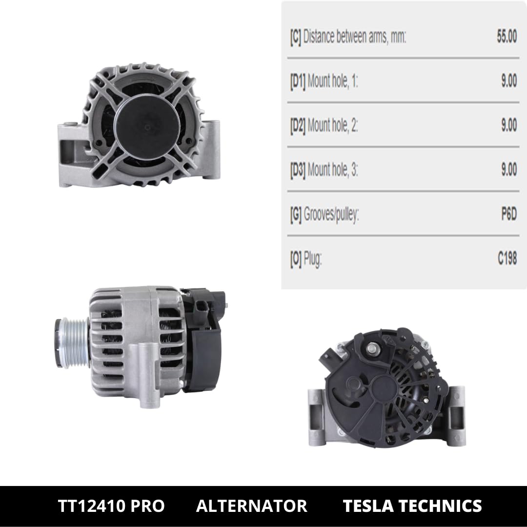 TT12410 PRO Alternatore per auto 12V, alternatore 120A. Compatibile con OPEL, SUZUKI, VAUXHALL. Eccellente rapporto qualità-prezzo. Installazione facile e garanzia.