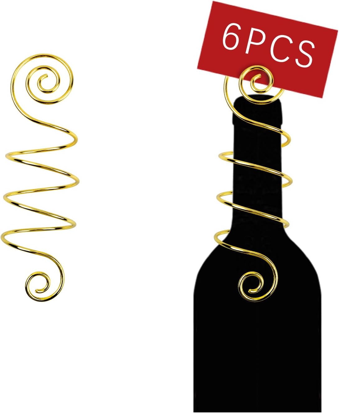 Amazon.com | CNglam Wine Bottle Place Card Holders Wedding Table Number ...
