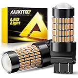 AUXITO 3157 LED Bulbs Amber, Super Bright 3056 3156 3057 4157 LED Bulbs with Projector for Turn Signal Blinker Reverse Back Up Parking Marker Lights