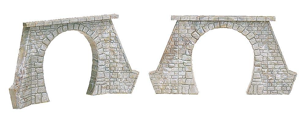Faller 120561 - 1/87 / H0 2 Tunnel Portals - Single Track - New