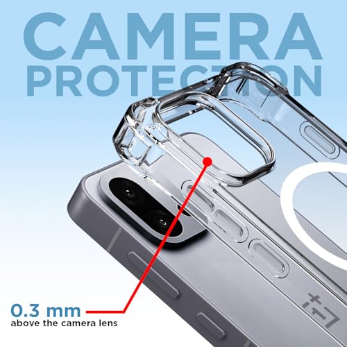 Image of Outlouders Back Cover for OnePlus 13s 5G Mag-Safe Transparent PC + TPU Bumper Case with Magnetic Support Shockproof Protection (Transparent Mag-Safe)