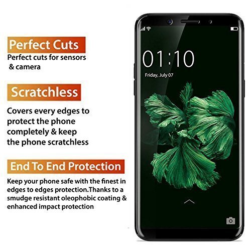 Image of Screen Protector for Oppo F5 / Realme 1 (Black) Tempered Glass Edge-to-Edge 6D Screen Guard With Installation Kit