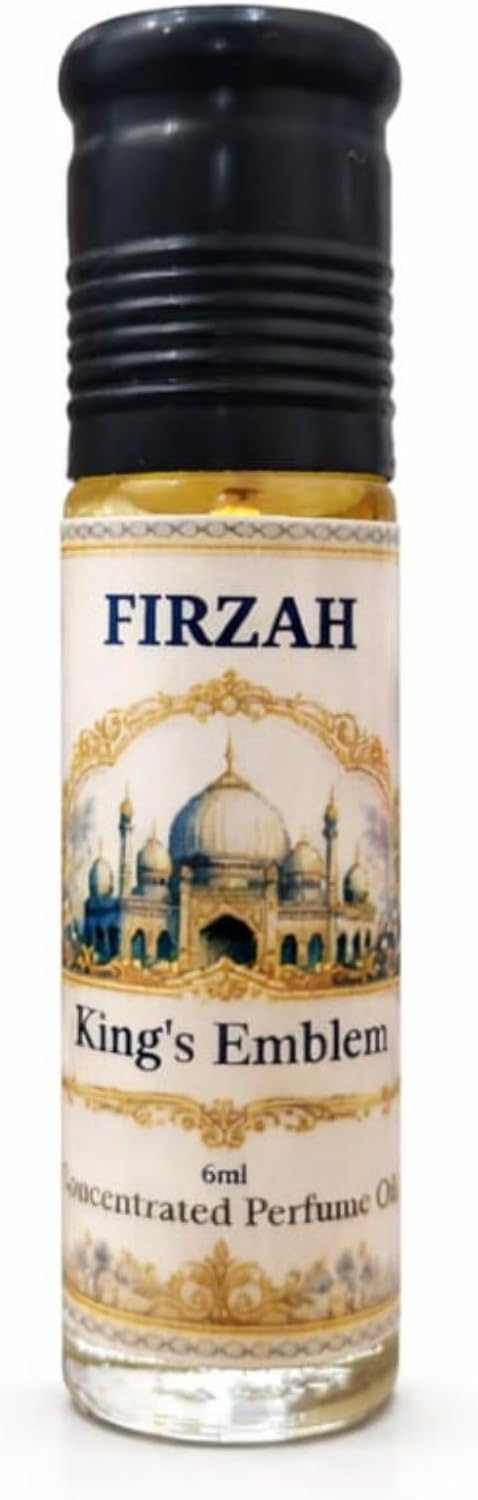 King’s Emblem Attar for Men | French-Inspired Aromatic Woody Perfume Oil | Fresh Spicy, Lavender & Oud | Long-Lasting Concentrated Attar | 6ml