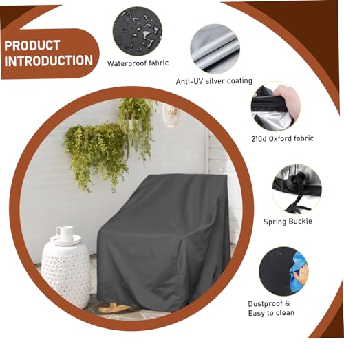 Funda para mecedora exterior cortavientos e impermeable con cordón 8