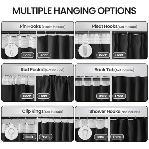 Image of Home Theater Curtains Room Separator, 1 Panel