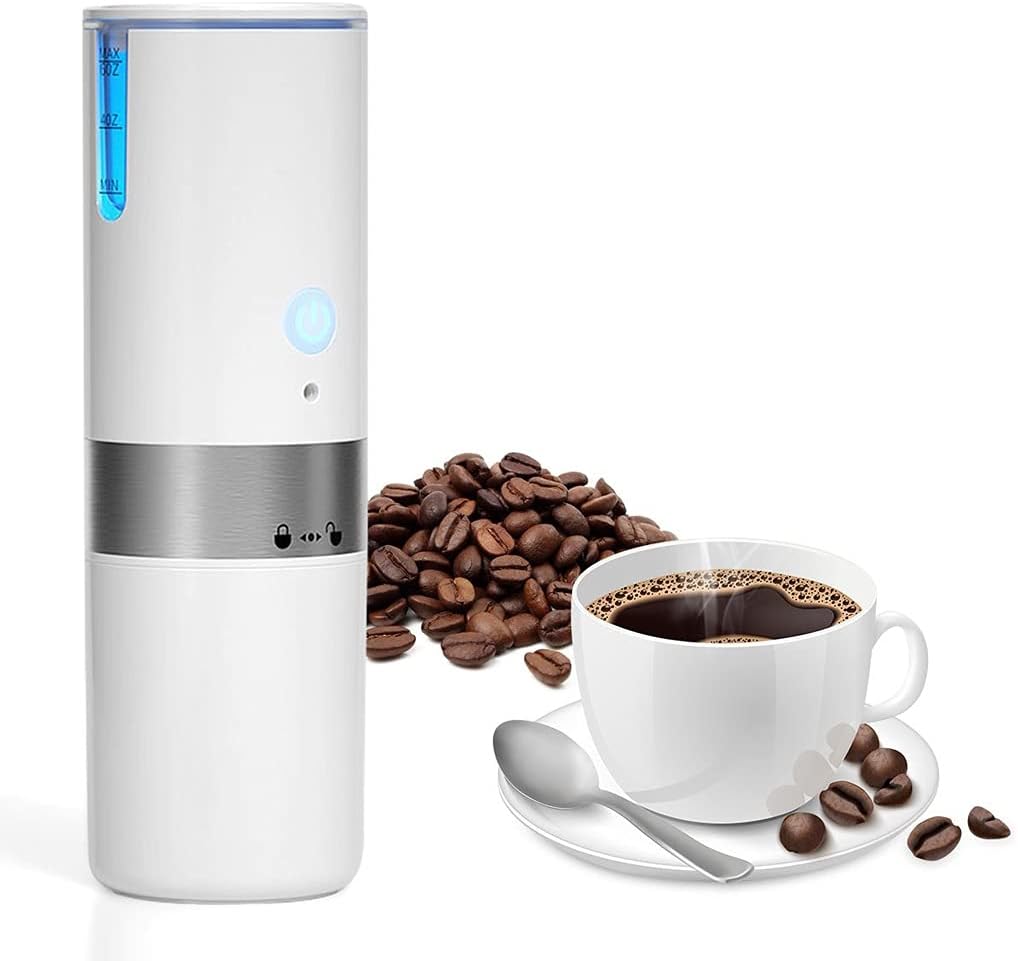Cafetera Portátil para Cápsulas y Café Molido con Filtro Permanente
