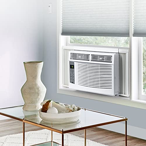Image of Window Air Conditioners, 6000 BTU Compact AC Unit, Energy Saving Window AC, Smart AC with 3 Modes Cool Dry Fan Speed Control,Cools Up to 269 Sq.Ft,115v Mini Air Conditioner for Bedroom,Office,Home