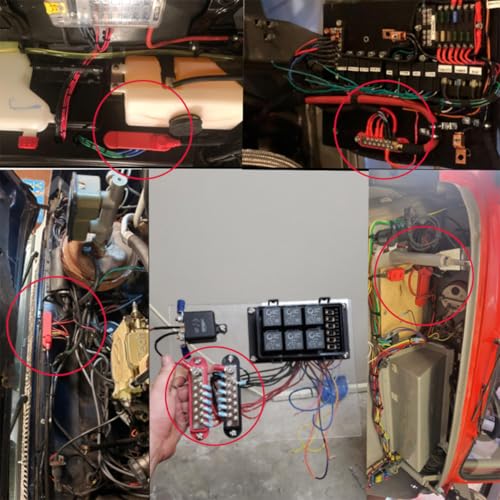 Bloque de terminales eléctrico de 12 vías para paneles de caravanas y barcos 4