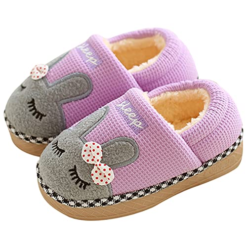 MARITONY Kids Cute House Slippers Boys Girls Fuzzy Fluffy Home Slippers Winter Fur Lined Warm Indoor Bunny Shoes Purple Shoes Size 8-9 Little Kid MARITONY Kids Cute House Slippers Boys Girls Fuzzy Fluffy Home Slippers Winter Fur Lined Warm Indoor Bunny Shoes Purple Shoes Size 8-9 Little Kid