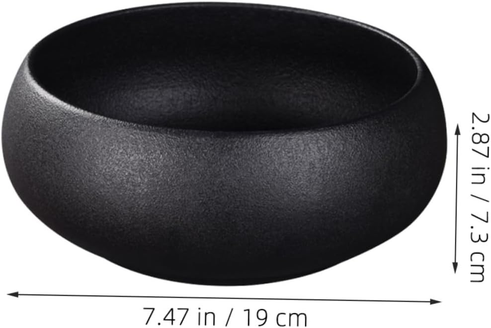 Healifty Black Tea Wash Bowl Traditional Chinese Tea Ceremony Accessory with Teaware Home and Travel Gift