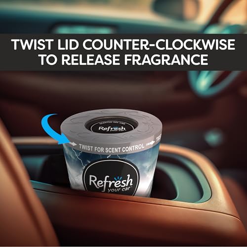 Image of Refresh Your Car Gel Can Air Freshener, (Lightning Bolt /Ice Storm Scent, 5 oz)