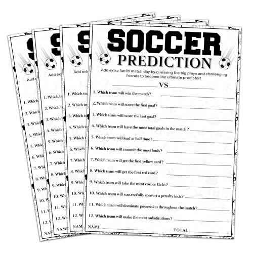 20Pcs Funny Soccer Watch Party Game Cards - Soccer