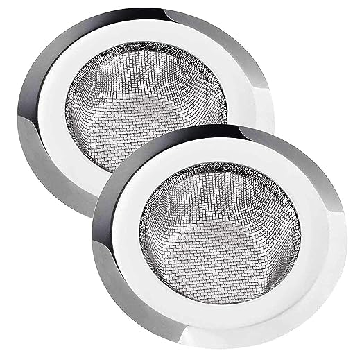 YEKDA Set of 2 Stainless Steel Sink Strainer Kitchen Drain Basin Basket Filter Stopper Drainer/Jali (4-inch/10 cm)(70 mm in Dia,22 mm in Depth) (B0CHBFD472) Amazon Price History, Amazon Price Tracker