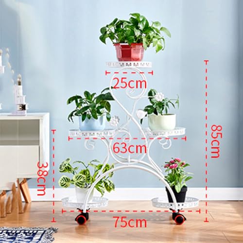 Support de plante en métal étagère à fleurs multi pots balcon