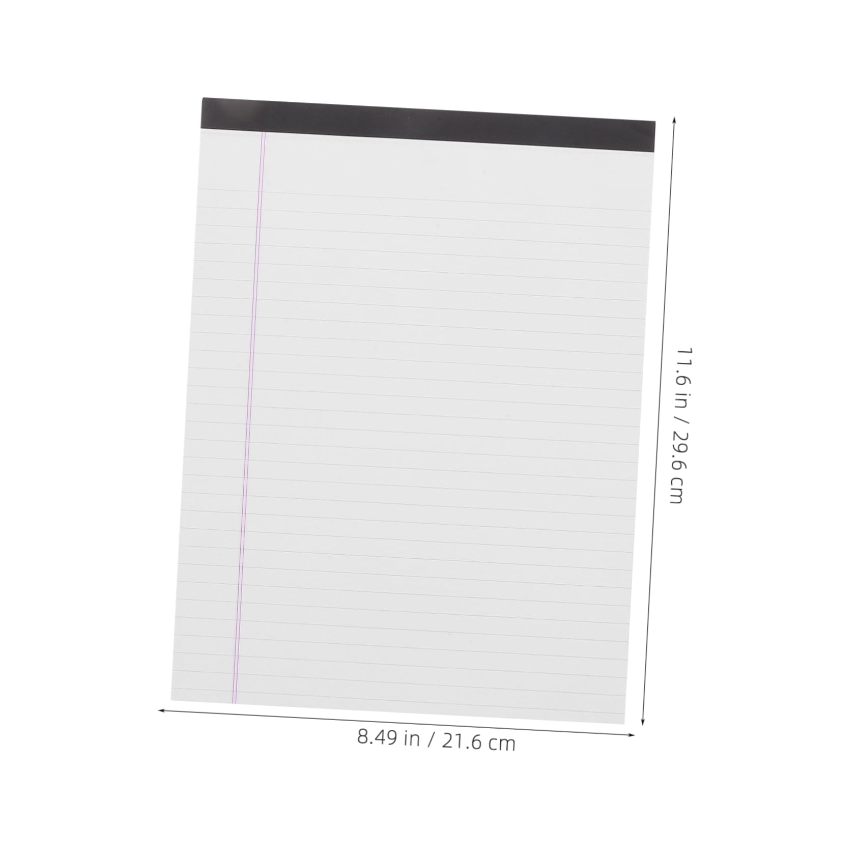 Veemoon Bloc-notes à Lignes Larges 4pcs Papier Blanc Épais pour Bureau et École, Solution Portable D’écriture Feuilles Autocollantes Légales