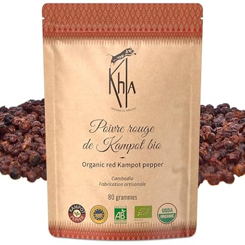 Khla Poivre Rouge de Kampot Bio 80 g Cover