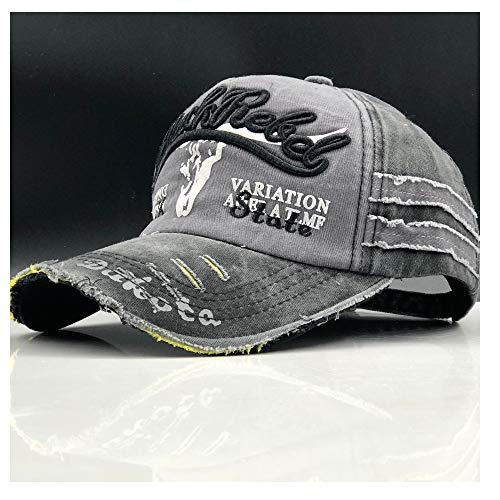 Liyuzhu Hommes Baseball Casquettes Papa Casquette Femmes Snapback Casquettes Bone Chapeaux Pour Hommes Mode Vintage Gorras Lettre Coton Casquette, Coton, Gris/vert, 56-60CM Cover