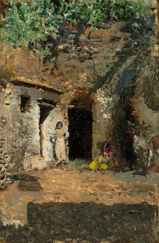 Affiche Gypsy Caves Granada Fortuny Pour Décoration Murale Bureau