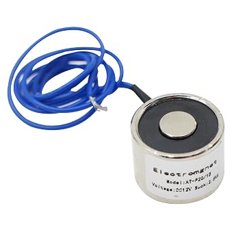 20 x 15mm-DC12V 5.5LB/2.5Kg 25N Suction Holding Sucker Round Electromagnet Solenoid Lifting Cylinder Electromagnet