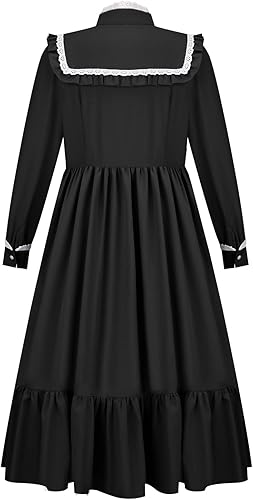 Miniatura 5 de Todollcos Disfraz de Harriet Tubman para niñas, vestido colonial pionero, falda retro rústica, para cosplay, fiesta