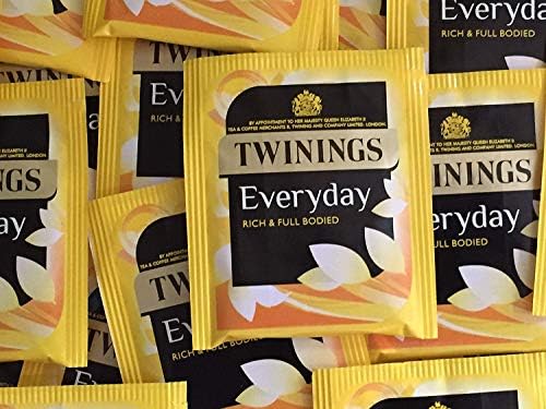50 x Twinings Everyday Teabags - Individual Enveloped & Tagged Tea Bags