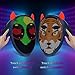 URAO NAFEELION LED Mask with Bluetooth, Rechargeable Halloween LED Light up Mask with Inter Gesture Sensing, Programmable App Controlled LED Halloween Mask for Costume Cosplay Party Masquerade