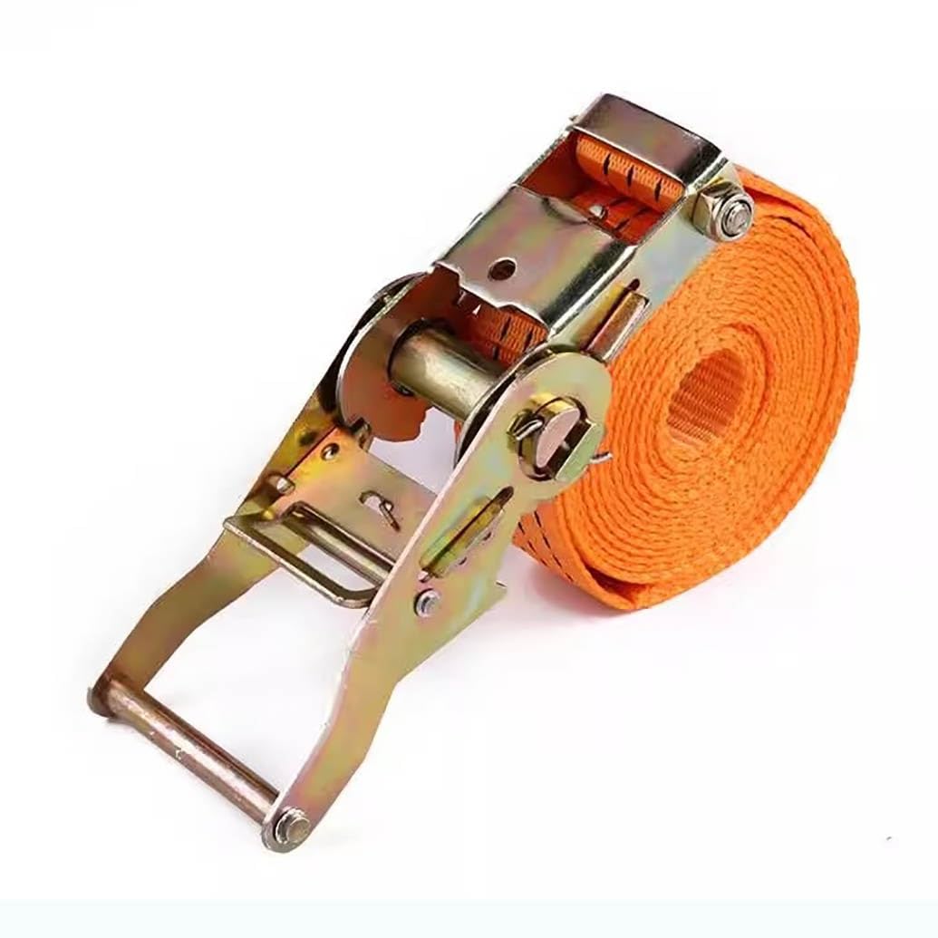 1 Piezas De Correas De Sujeción De Trinquete 38 Mm con 300 Kg De Capacidad De Juego De Correa De Trinquete Ajustable Simplemente Asegure Las Correas con Cargas(Thickened,3.8cmx2.5m/1.49x98in)