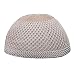 Light Brown Shaded Open-Weave Nylon Sm-Med Stetchy Kufi Hat Skull Cap - Fits 20-23 inch heads