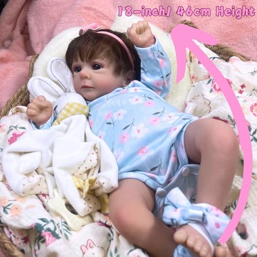 Muñeca Reborn Bebé Realista de 46 cm miniatura 4