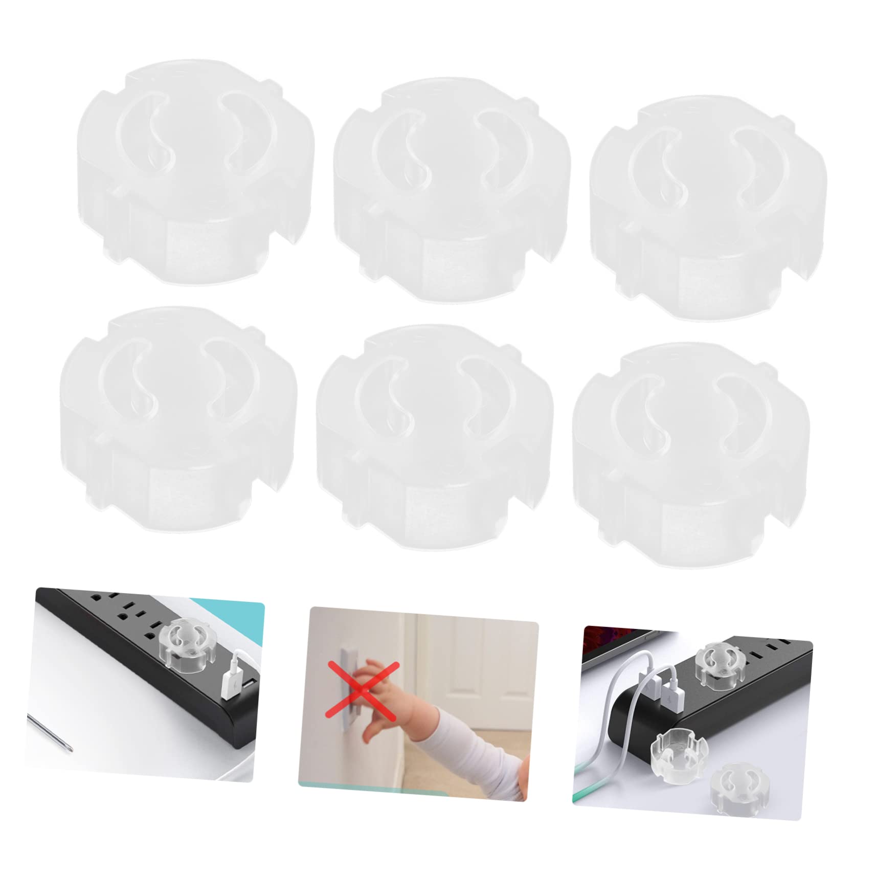 Toyvian 80 Piezas Cubiertas De Enchufe Eléctrico Cubiertas De Enchufes Eléctricos Cubiertas De Enchufe De Seguridad De Corriente Enchufes De Plástico Cubre Cubiertas De Salida Tomas