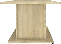 Vista 6 de Mesa de centro industrial, mesa de centro elevada de madera maciza adecuada para sala de estar, oficina, balcón, estudio Sonoma Oak 40.2 x 21.9 x