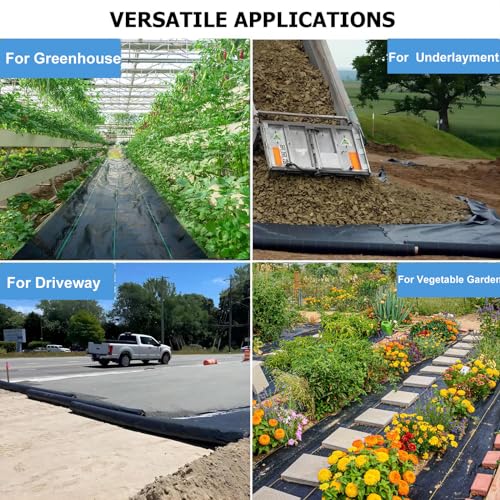 Groweco Driveway Fabric, 13FT x115FT Road Fabric Commercial Weed Barrier Fabric, Landscape Fabric Heavy Duty 3.5OZ French Drain Fabric for Erosion Control,Landscape Fabric,Construction Projects - Thumbnail 7