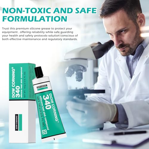 Dow Corning 340 Silicone Heat Sink Compound 142g (5oz) Thermal Conductive Silicone Grease IGBT Heat Dissipation Paste for Electrical Devices PCB Assemblies and Computer CPU Non Flowing by DOWBYTE - Image 5