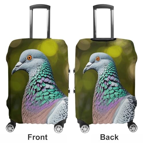 Carry on Luggage Cover Grey Pigeon Suitcase Covers for Luggages Tsa Approved Travel Luggage Sleeve Protector Elastic Suitcase Protector Anti-Scratch Washable Fits 19-30 Inch Case -L3