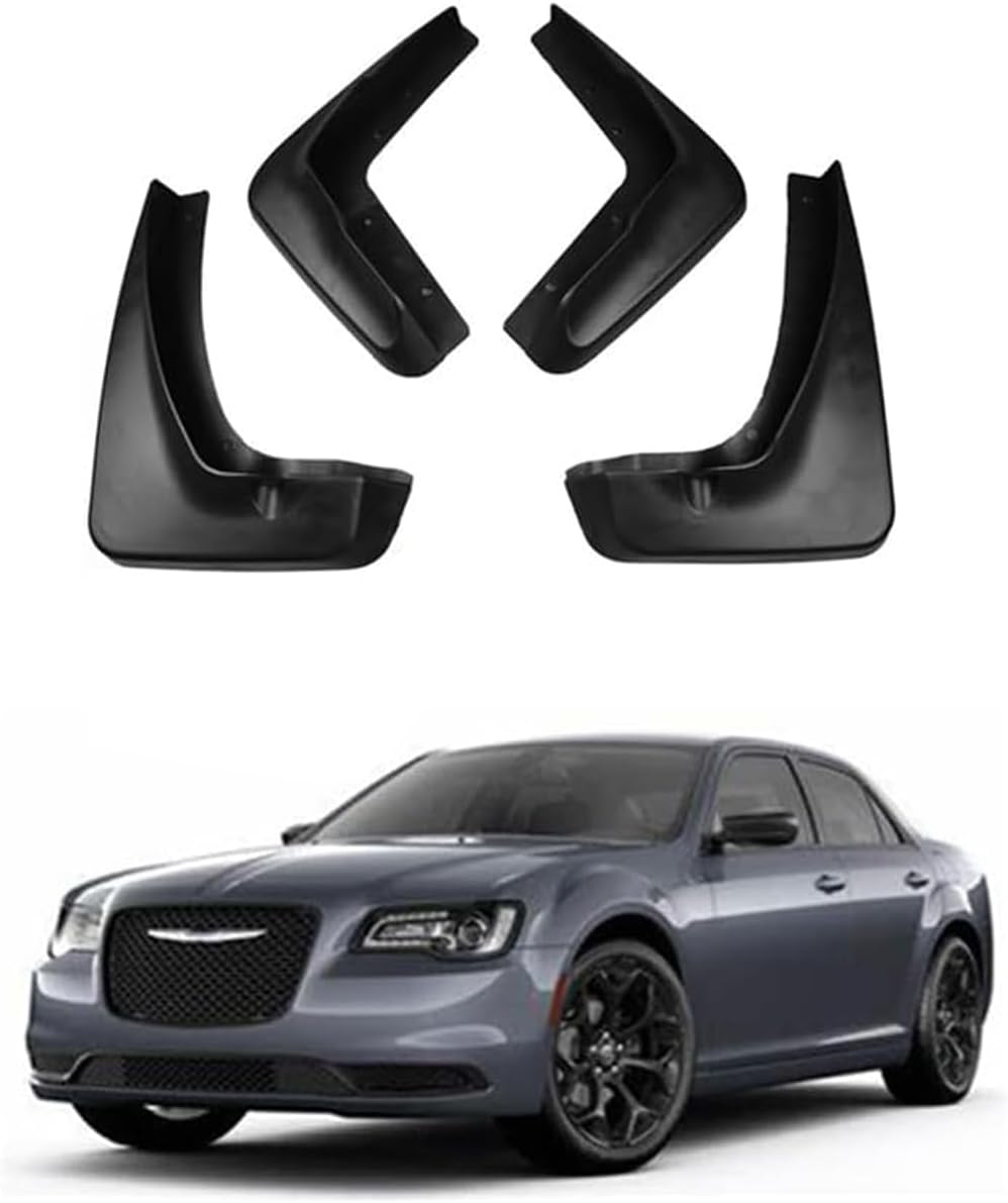 Car Mud Flaps Mudguard for Ch-rysler -300C 2006-2022 Front and Rear Mudflaps Splash Guards Heavy Duty Flares 4-PC Auto Accessories,Send 1 Car Wash Towel,2013~2022