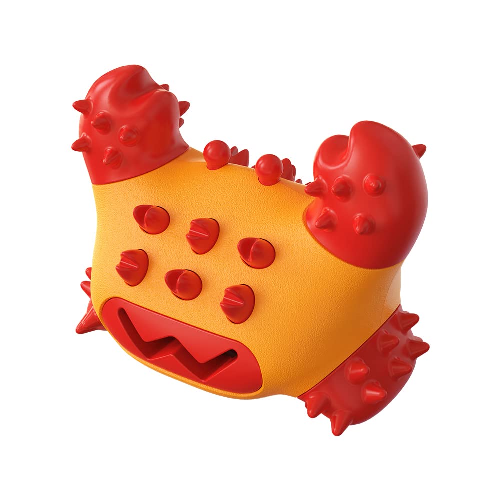 NALEINING Chew Toys for Dogs, Clean Teeth, Pet Teething Toys for Small, Medium and Large Dogs (Crab - Red)