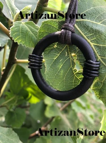 ARTIZANSTORE Hand Forged Iron Pendant | Viking Necklace with Genuine Leather Cord | Unique Gift for History Enthusiasts | Water Resistant Finish | Unisex Heavy Weight Jewelry3