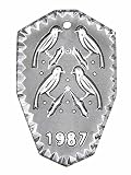 Waterford Crystal 12 Days of Christmas 1987 Annual Ornament - Four Calling Birds