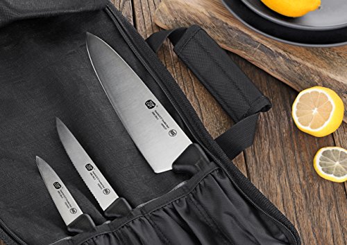 Top Cut By Cangshan | P2 Series 1020113 Swedish Sandvik 12C27 Steel 4-Piece Starter Knife Bag Set #TOP6