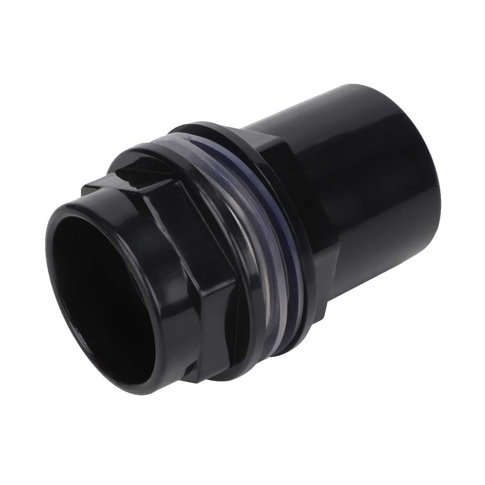 Zerodis 5 Pièces/Ensemble Joint de Connecteur de Tuyau d'eau D'aquarium en PVC, Adaptateurs de Tube d'air de Réservoir de Poisson Droit Réglable Accessoires de Tube de Réservoirs de Poisson(40mm)