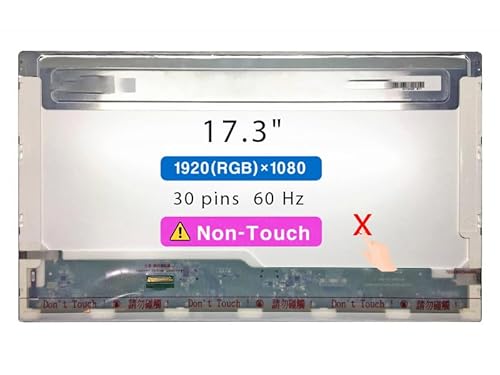 17.3" Screen Replacement for MSI Stealth GS72 6QD Series LCD Display Panel 30 pin 60 Hz (FHD 1920 * 1080 Non-Touch)