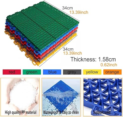 Esteras entrelazadas modulares para terrazas limpias y caminos de jardín 3